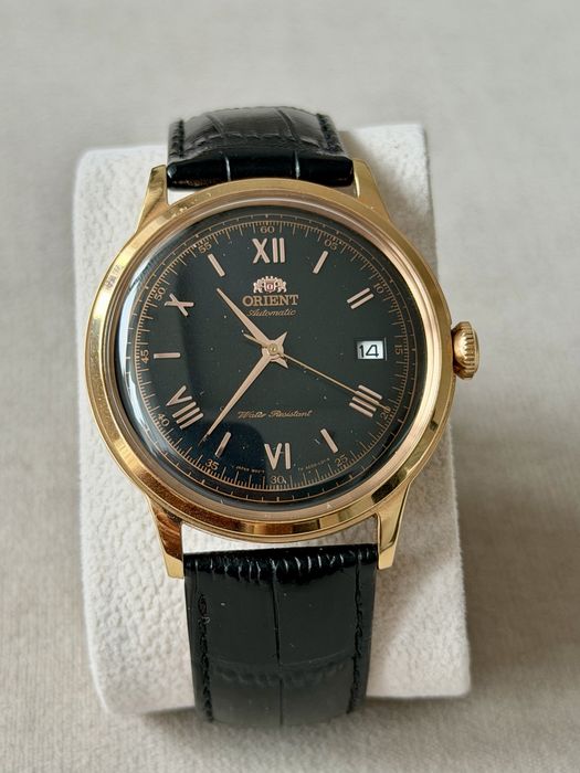 Orient Bambino V2 FER24008B0 Automatic – czarna tarcza – różowe złoto