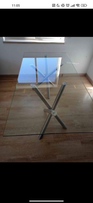 mesa de vidro grande