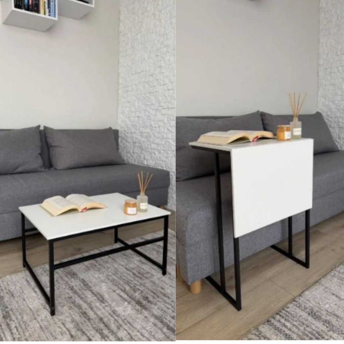 Столик-трансформер Лофт, столик під ноутбук, столик для чаю в ліжко