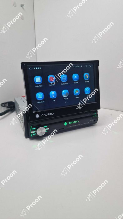 Auto radio 1 Din Android universal de ecrã retrátil