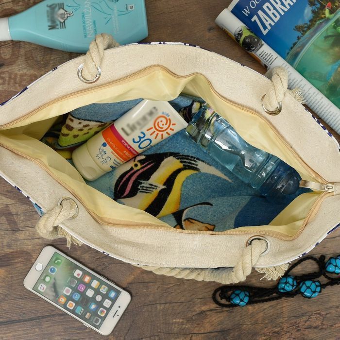 Duża torba plażowa torebka summer na lato pojemna