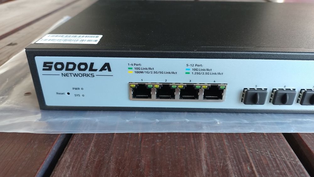 Switch SODOLA 12 portów 10G, 10Gb/s, SFP+, przełącznik