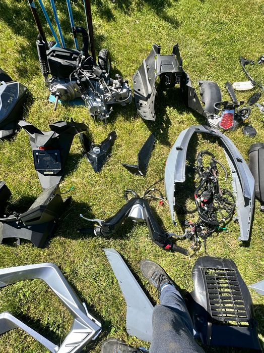 Części do  nowego Sym Cruisym 125 silnik lagi licznik koła owiewki