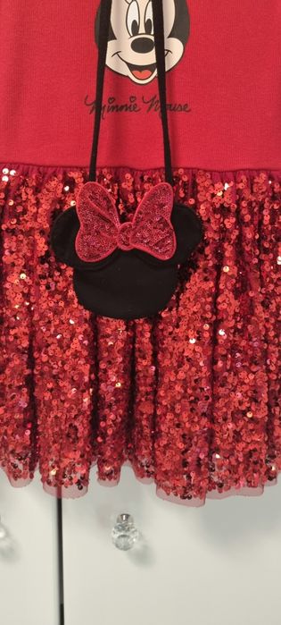 Sukienka różne okazje myszka Minnie r 104 c&a