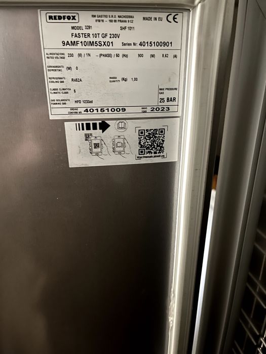 Schładzarko-zamrażarka szokowa 10x GN 1/1, 0,9 kW