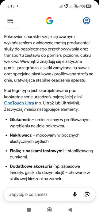 Etui Glukometru " Lifescan "