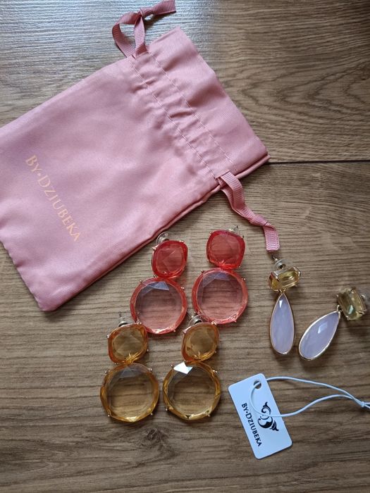 Zestaw kolczyków by dziubeka 3 pary