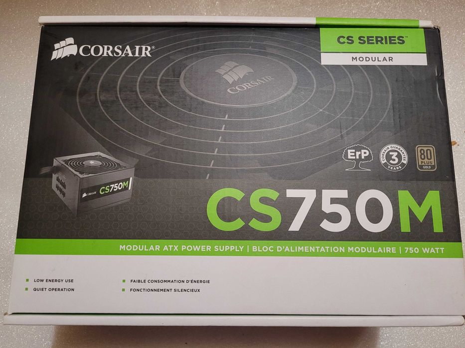 Zasilacz ATX corsair cs750m - 750W 80+GOLD