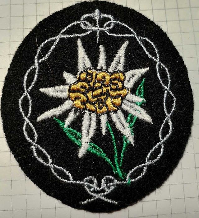 "эдельвейс" Нарукавная нашивка горного стрелка Вермахта