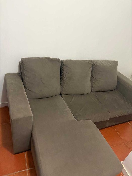 Sofá 3 lugares com chaise