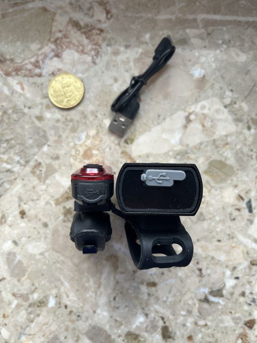 Zestaw nowych lampek rowerowych przod tył lampki rower nowe usb