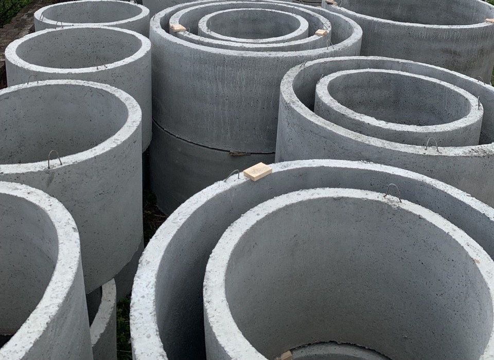Кольца бетонные.