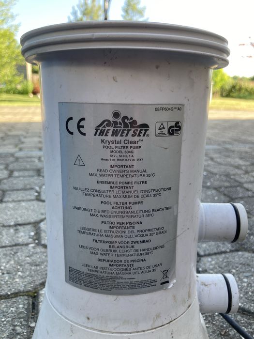 Pompa filtrująca do basenu The Wet Set Krystal Clear 604G