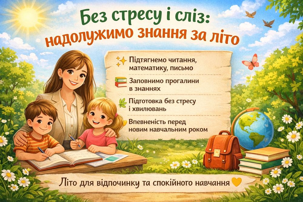 Підготовка до школи та надолуження знань (1–4 класи)