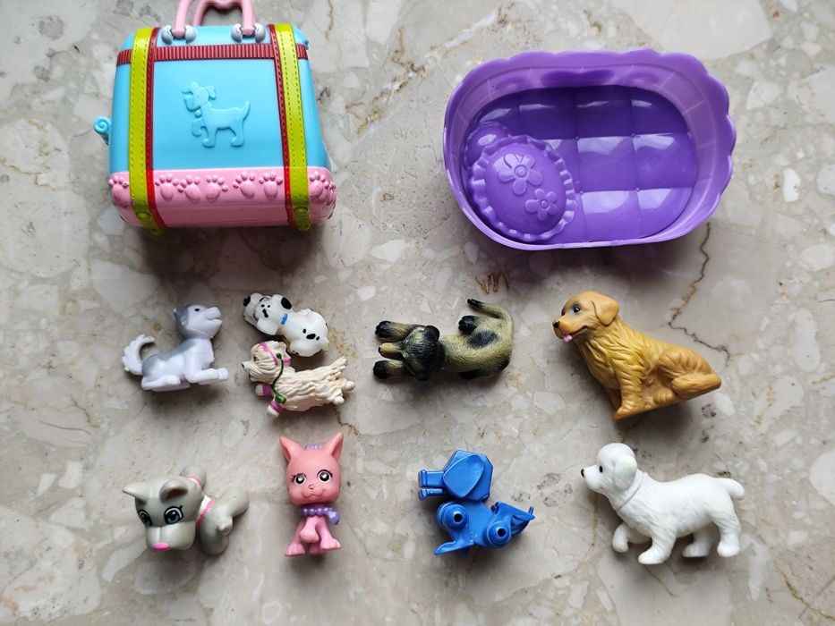 Pieski figurki kolekcjonerskie z akcesoriami zestaw