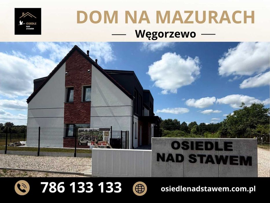 Dom z własnym stawem na Mazurach Węgorzewo
