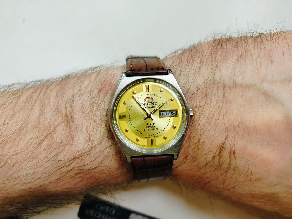 Zegarek Orient vintage automatyczny przeszklony dekiel  automat
