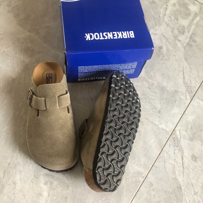 Birkenstock Klapki Nubukowe Boston Big Buckle r. 40