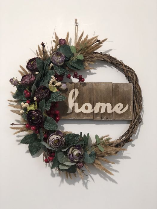 Большой венок в стиле Zara home, H&M home.