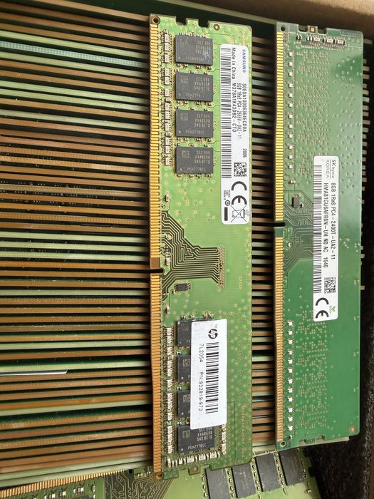 Lote de 50 Memórias RAM DDR4 pentes de 8GB 2400mhz e 2666mhz SKHynix/Samsung +extra