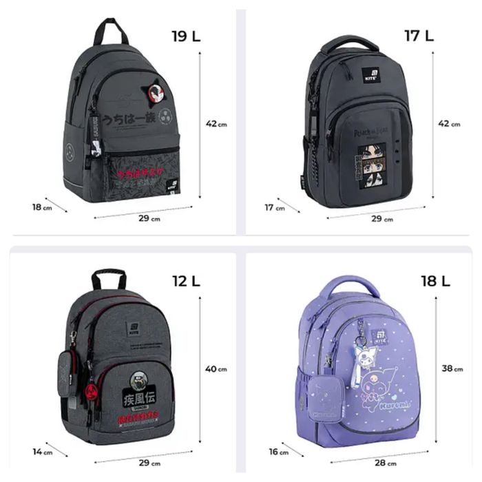 Рюкзак Kite 2575M Naruto Ортопедичний шинобі корея Токіо аніме манга
