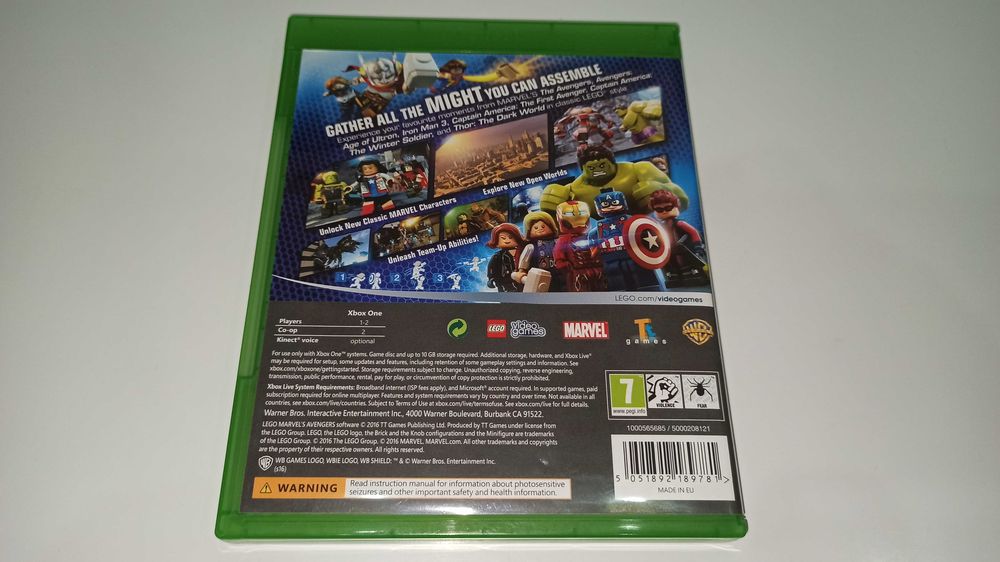 xbox one LEGO MARVEL AVENGERS PL po polsku 1-2 graczy