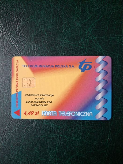 Polskie próbne karty telefoniczne numer 53 P - 55 P.
