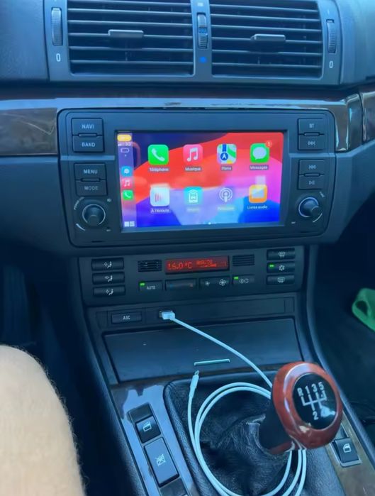 Rádio Android 14 com GPS BMW E46 (Artigo Novo)