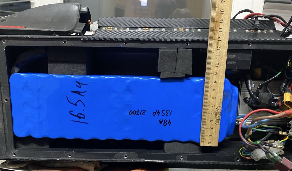Аккумулятор 48v 16.5 Ah bms 13s 30A Li 21700