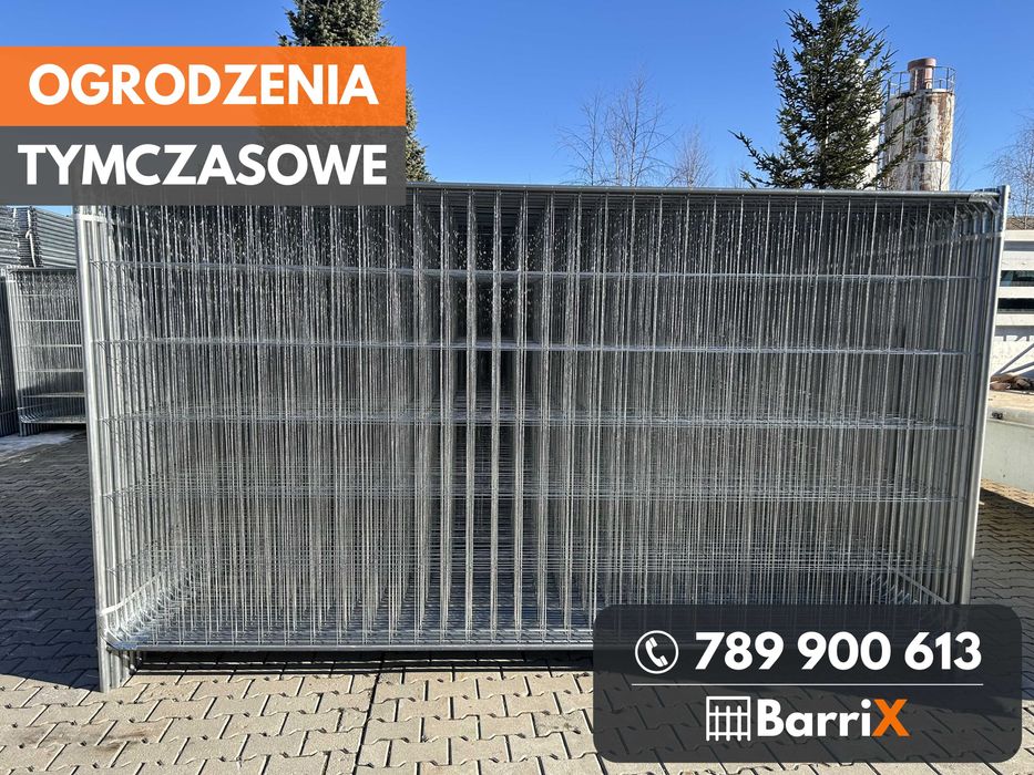 Przęsła Budowlane Siatka Stalowa Ogrodzenie Tymczasowe Transport