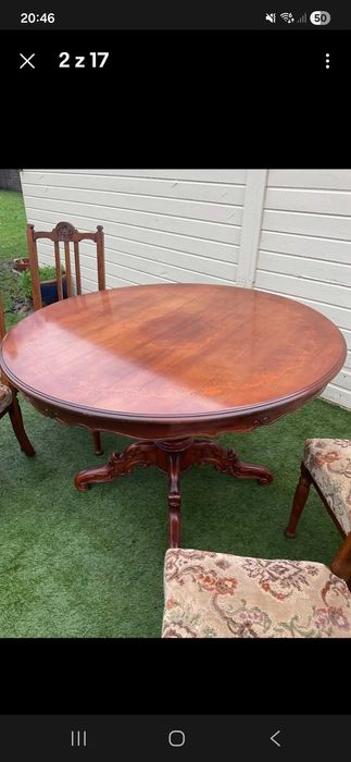 Wloski stol z krzeslami