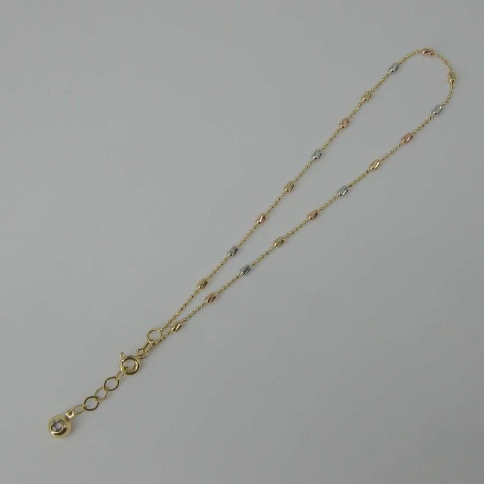 złota bransoletka 585 na nogę 2,19g reg 23-24,5cm WYSYŁKA GRATIS