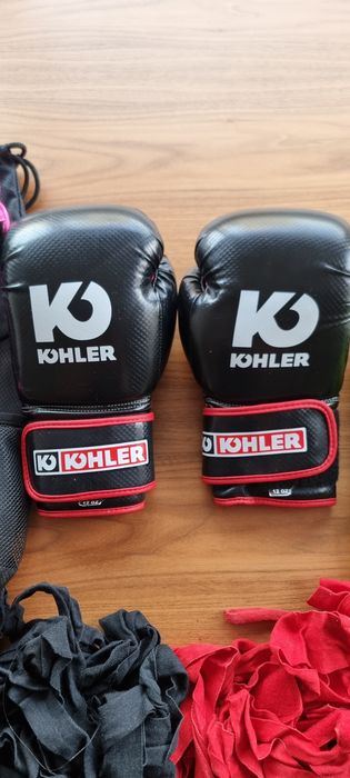 Luva Boxe Kohler 12Oz e Caneleira