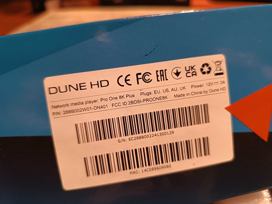 Odtwarzacz sieciowy Dune HD Pro 8K Plus 8K AV1 HDR10+ Dolby Vision GW