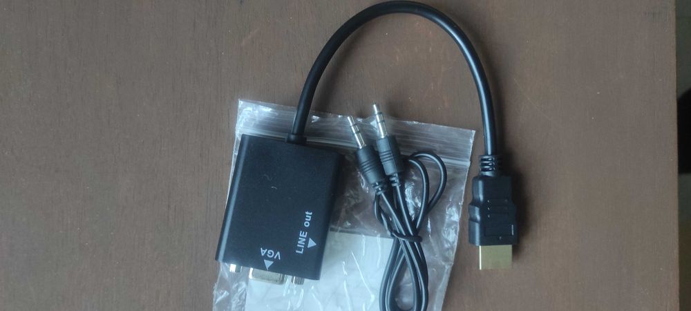 Конвертер адаптер HDMI to VGA + audia