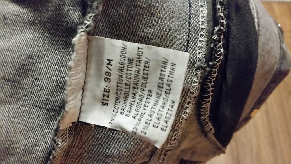 Kurtka jeansowa czarna damska