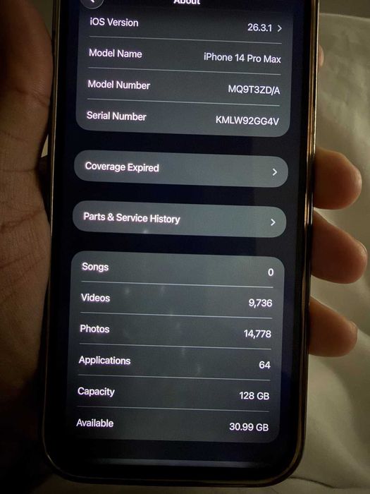 Apple iPhone 14 Pro Max 128GB - Dark Purple - Desbloqueado - Usado
