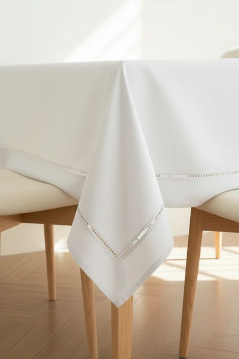 Obrus 140x220 Classy szary z mereżką