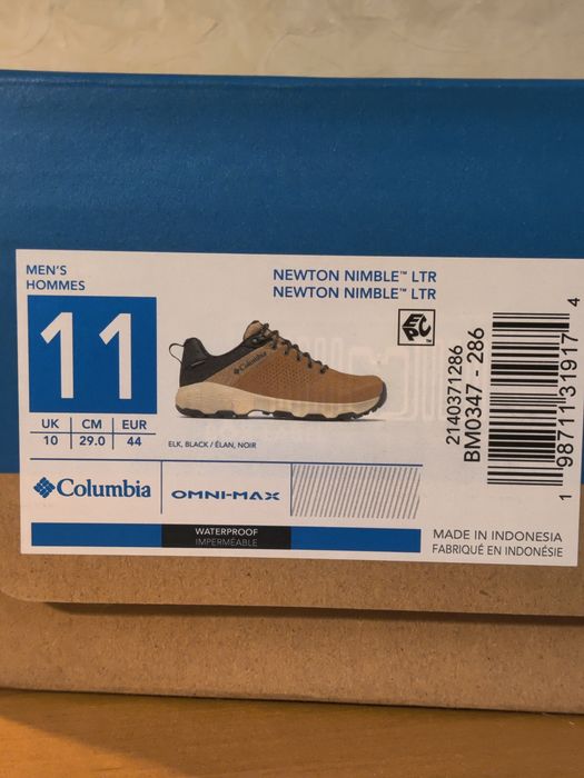 Напівчеревики Columbia Newton Nimble 45 р. оригінал США, полуботинки