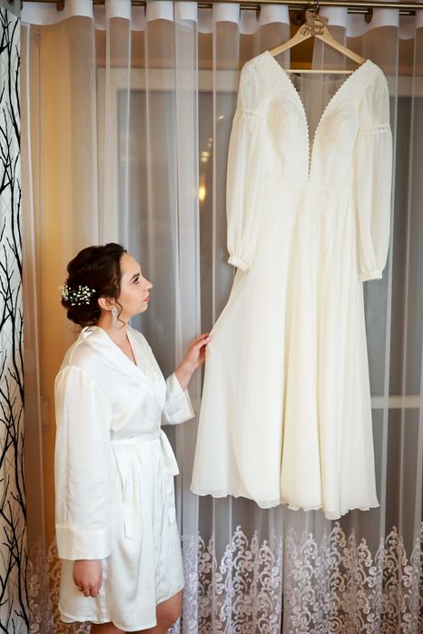 Boho suknia ślubna Manhattan literka A