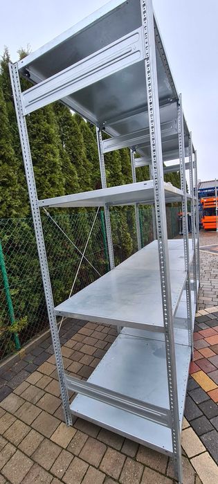 Regały magazynowe z demontażu 50gł x100x200cm używany regał metalowy