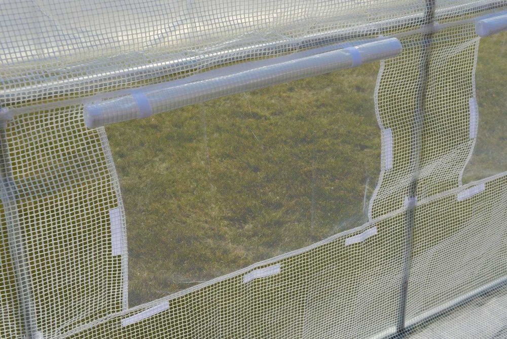 SZKLARNIA ogrodowa TUNEL foliowy 6x3x2m WZMOCNIONA FOLIA Biała