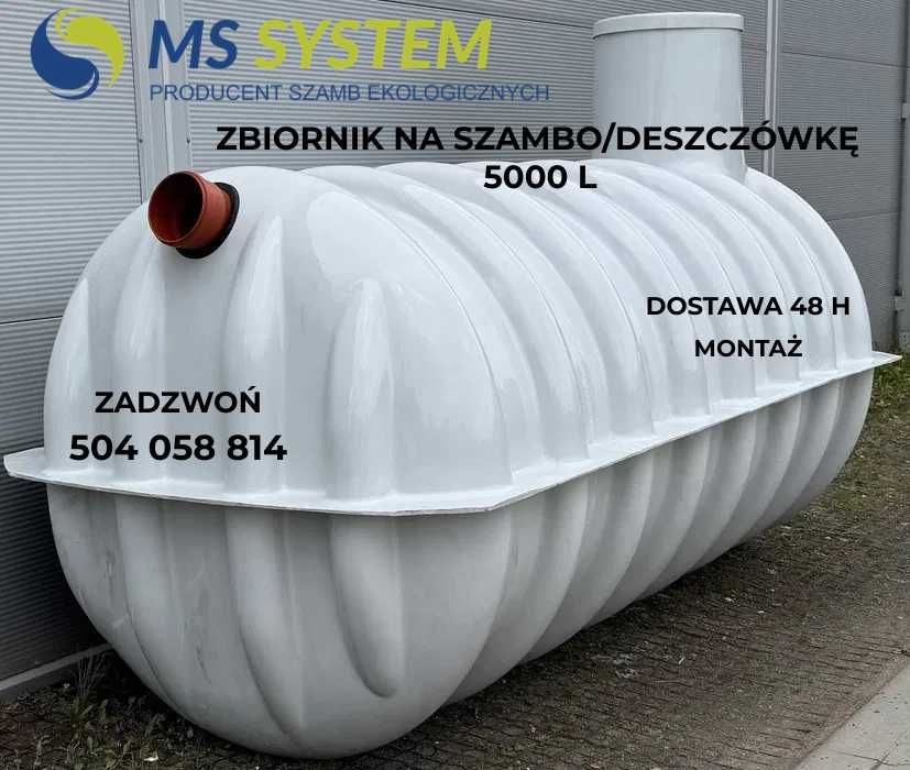 Zbiornik na szambo/deszczówkę 5000 l| dostawa 48H | montaż