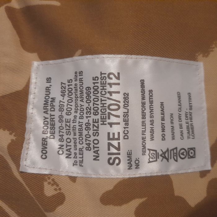 Kamizelka BODY ARMOUR, IS DESERT DPM 170/112.
