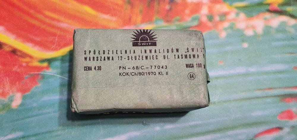 Mydło turystyczne z prlu 1970r