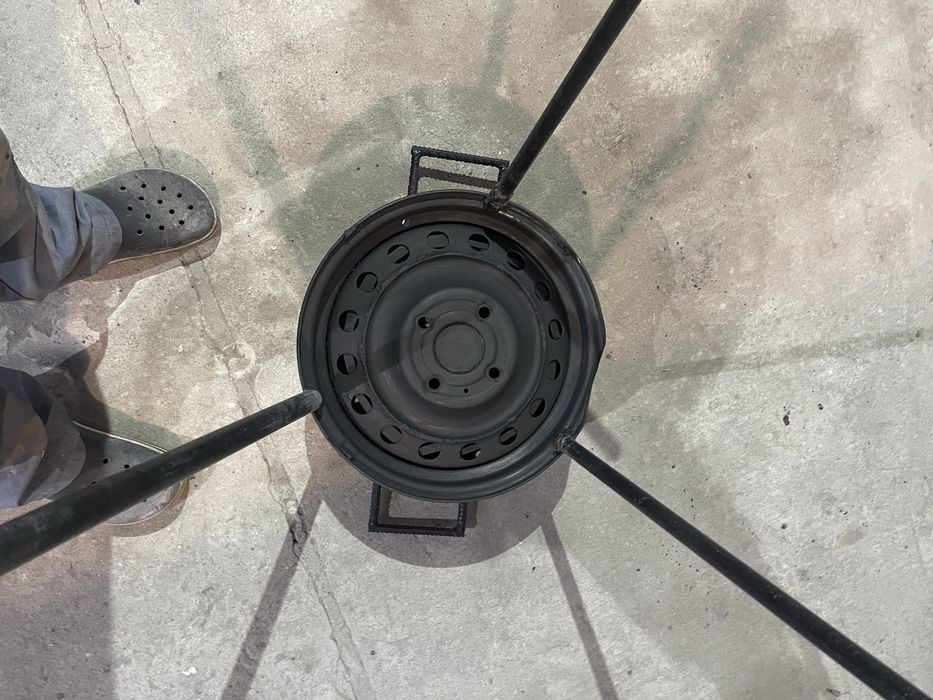 Мангал з автомобільного диску (саморобний)