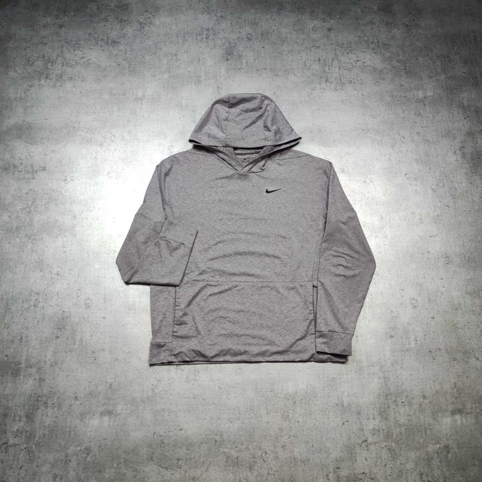 MĘSKA Bluza Sportowa PREMIUM Lekka Cienka Dri-Fit Nike PREMIUM Szara