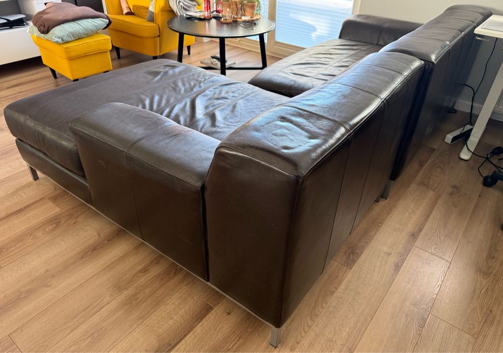 Narożnik ze skóry 165x256 cm