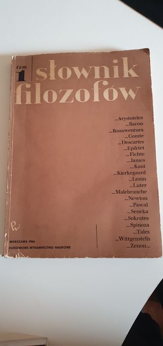 Słownik filozofów Tom 1 - PWN 1966