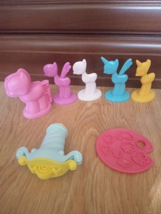 Zestaw koniki, fryzjer, zoo do ciastoliny